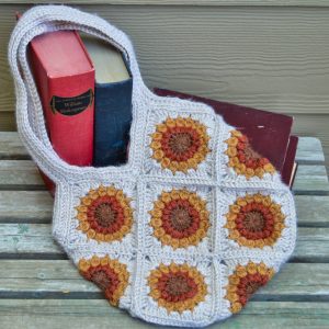 Crocheted Sunflower Bag