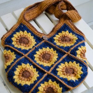 Crocheted Sunflower Bag