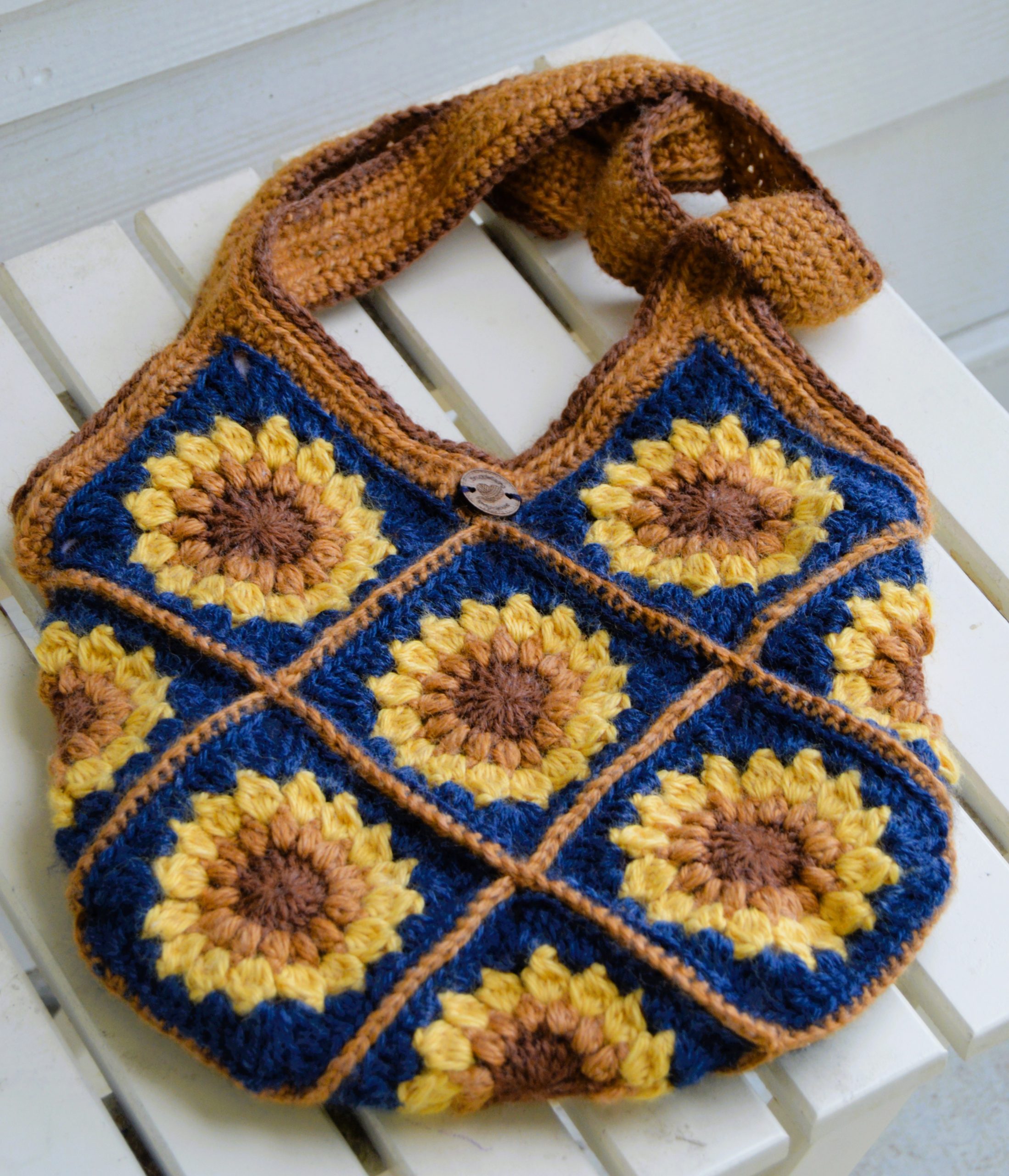 Crocheted Sunflower Bag