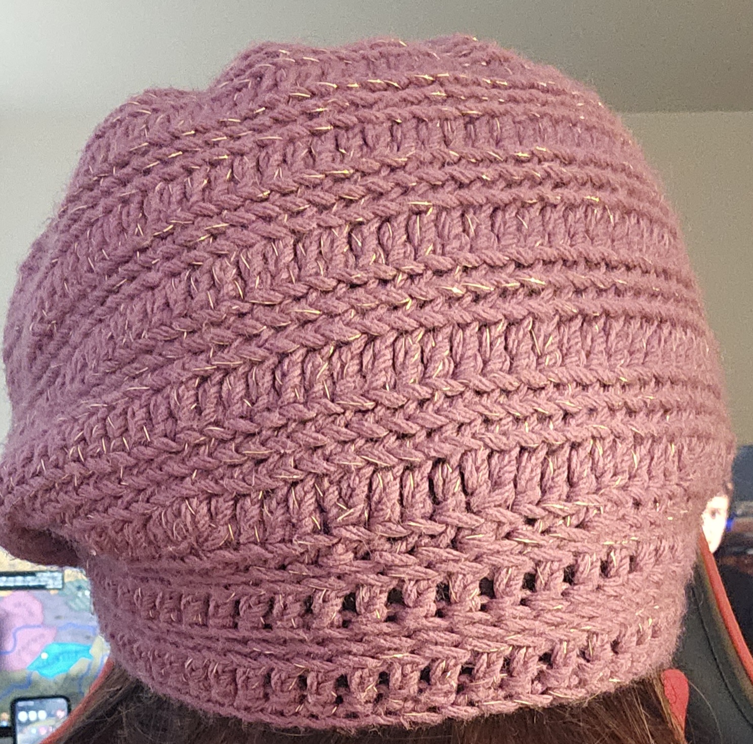 Pink Slouchy Beanie - Image 3