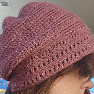 Pink Slouchy Beanie