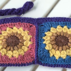 Bi Crocheted Sunflower Wallet