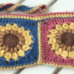 Pan Crocheted Sunflower Wallet