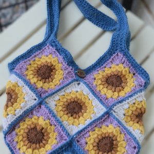 Crocheted Trans Sunflower Bag